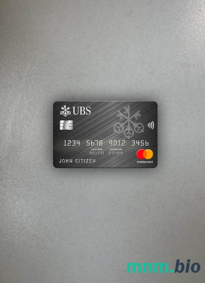 Monaco UBS bank wygląd zdjęcia mastercard skan PSD + zdjęcie